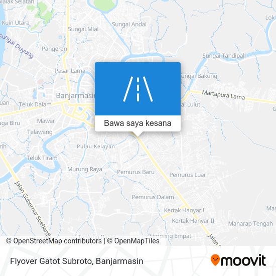 Peta Flyover Gatot Subroto