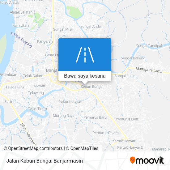 Peta Jalan Kebun Bunga