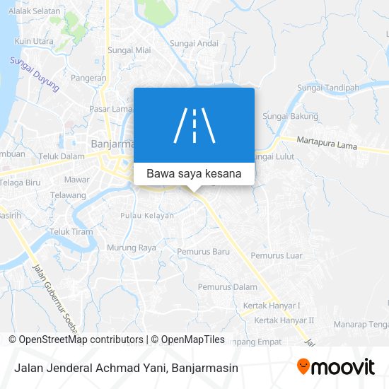 Peta Jalan Jenderal Achmad Yani