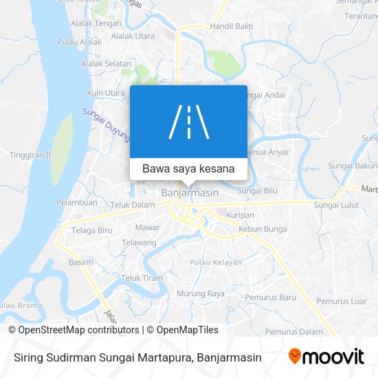 Peta Siring Sudirman Sungai Martapura