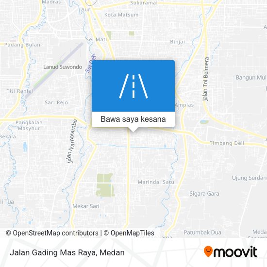 Peta Jalan Gading Mas Raya