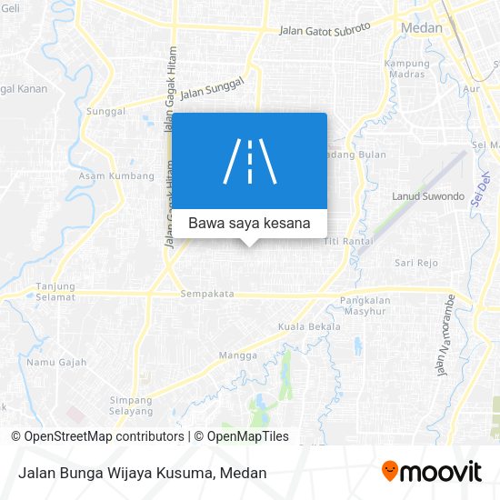 Peta Jalan Bunga Wijaya Kusuma