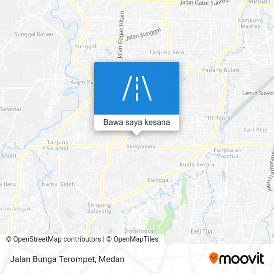 Peta Jalan Bunga Terompet