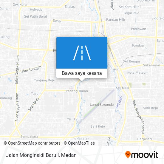 Peta Jalan Monginsidi Baru I