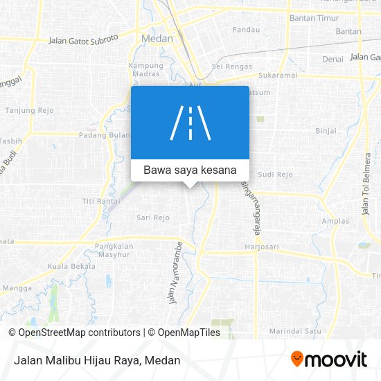 Peta Jalan Malibu Hijau Raya