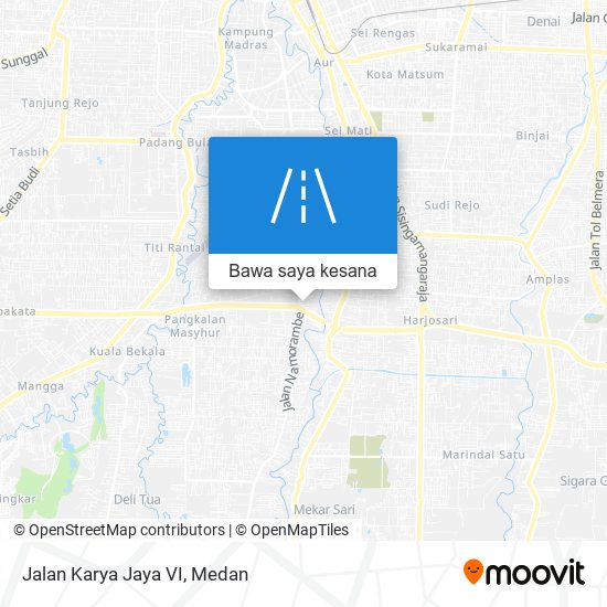 Peta Jalan Karya Jaya VI