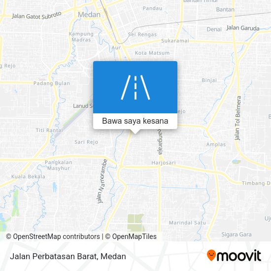 Peta Jalan Perbatasan Barat