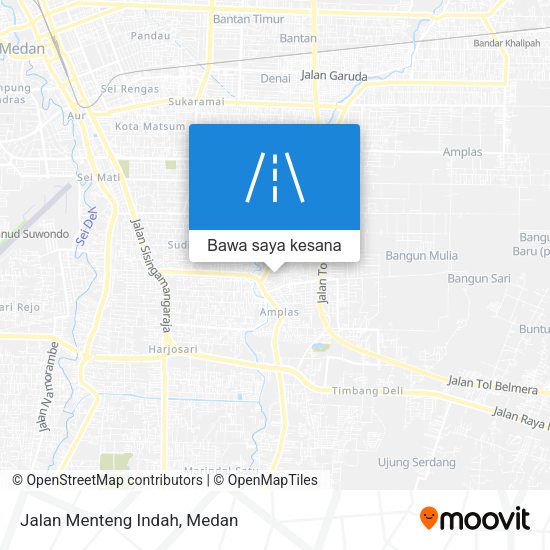 Peta Jalan Menteng Indah