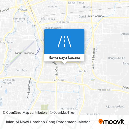 Peta Jalan M Nawi Harahap Gang Pardamean