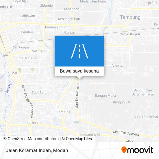 Peta Jalan Keramat Indah