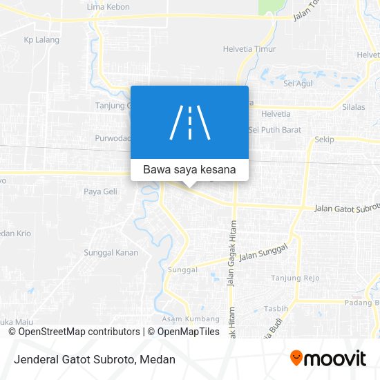 Peta Jenderal Gatot Subroto