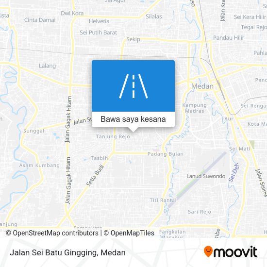Peta Jalan Sei Batu Gingging