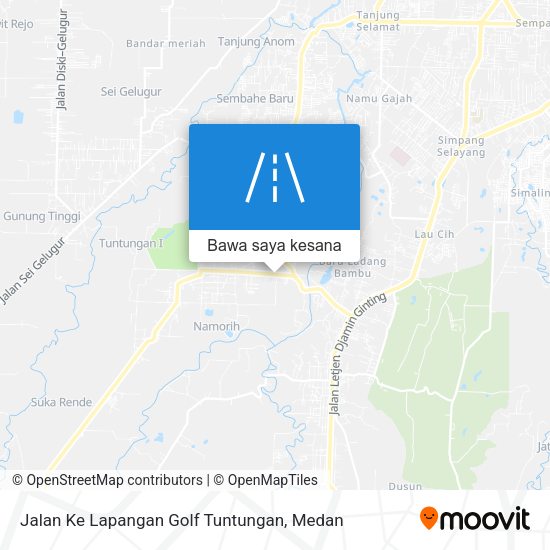Peta Jalan Ke Lapangan Golf Tuntungan
