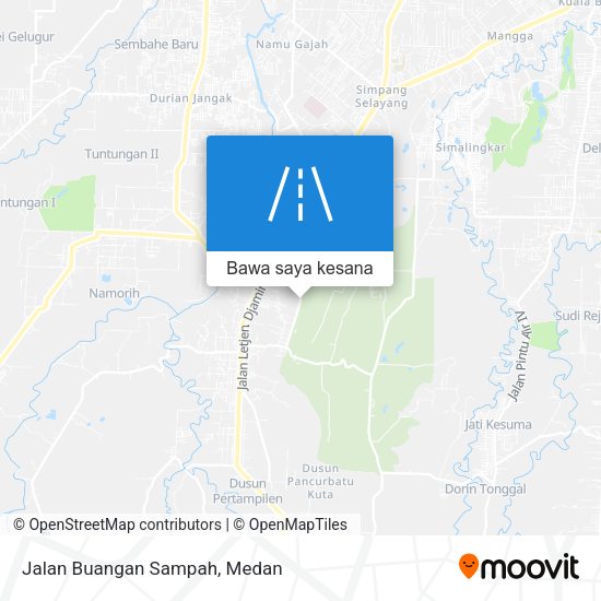 Peta Jalan Buangan Sampah