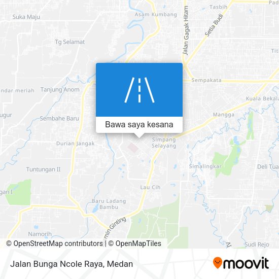 Peta Jalan Bunga Ncole Raya