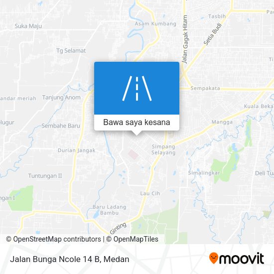 Peta Jalan Bunga Ncole 14 B