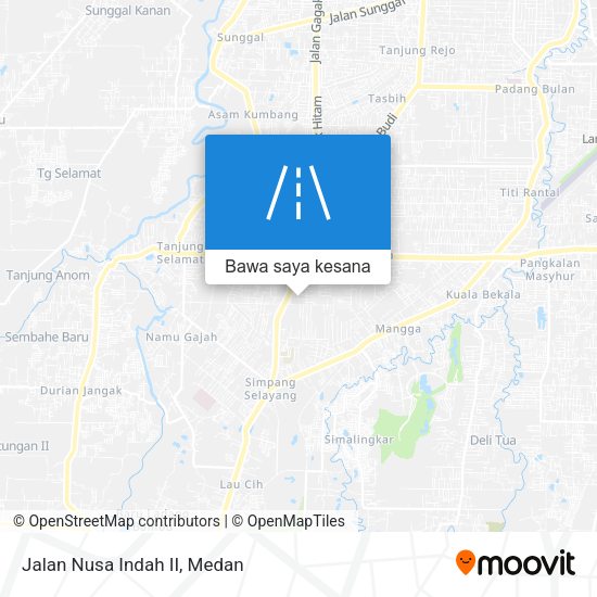 Peta Jalan Nusa Indah II