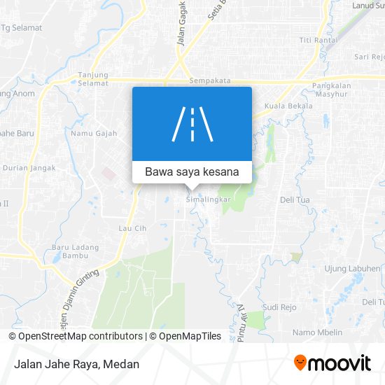 Peta Jalan Jahe Raya