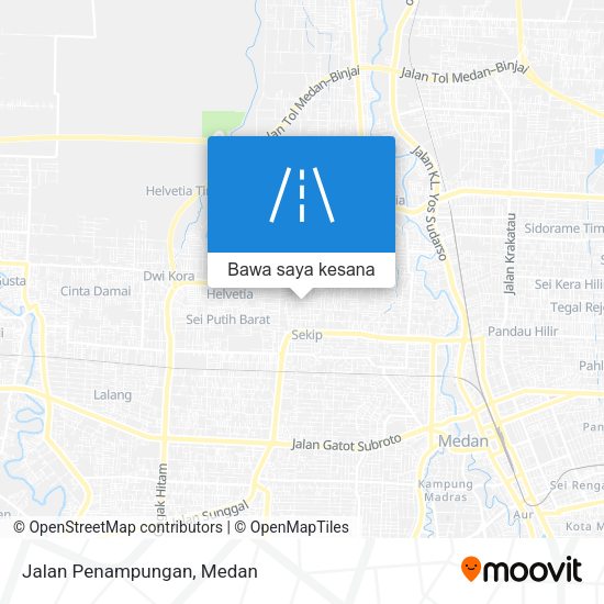 Peta Jalan Penampungan