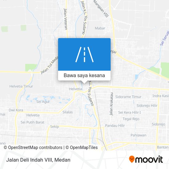 Peta Jalan Deli Indah VIII