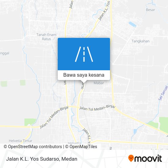 Peta Jalan K.L. Yos Sudarso