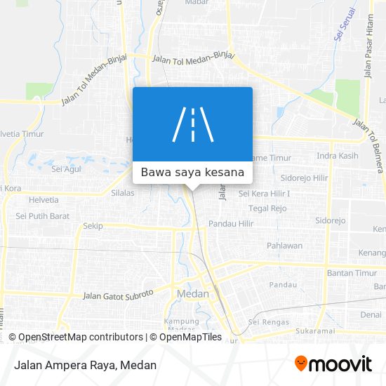 Peta Jalan Ampera Raya