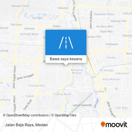 Peta Jalan Baja Raya