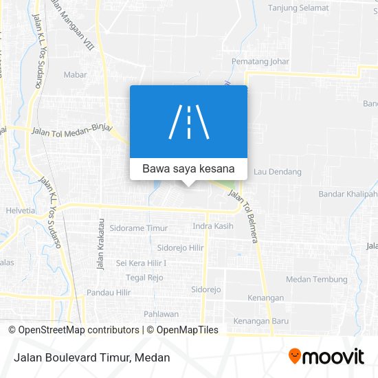 Peta Jalan Boulevard Timur