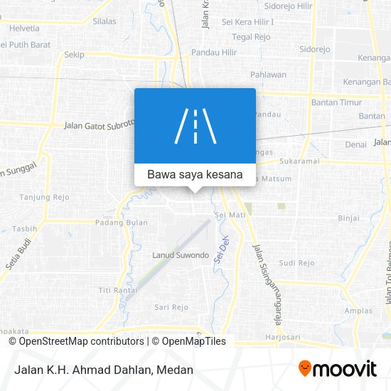 Peta Jalan K.H. Ahmad Dahlan