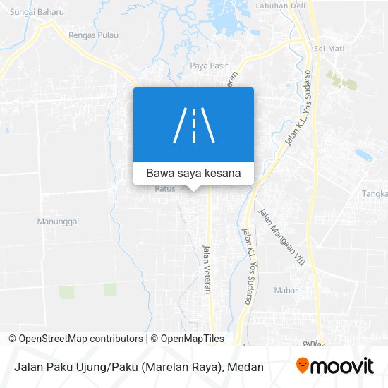 Peta Jalan Paku Ujung / Paku (Marelan Raya)
