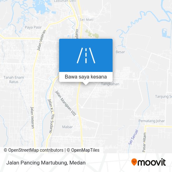 Peta Jalan Pancing Martubung