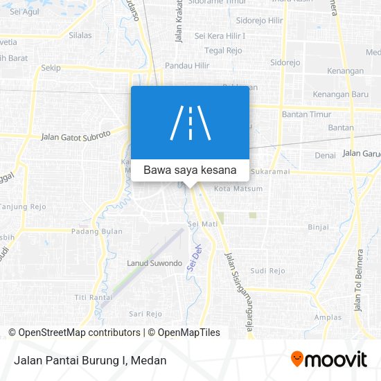 Peta Jalan Pantai Burung I