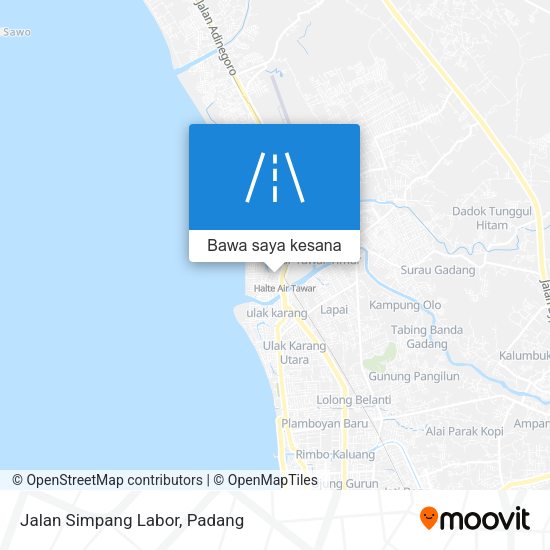 Peta Jalan Simpang Labor
