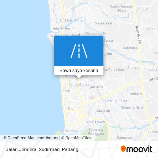 Peta Jalan Jenderal Sudirman