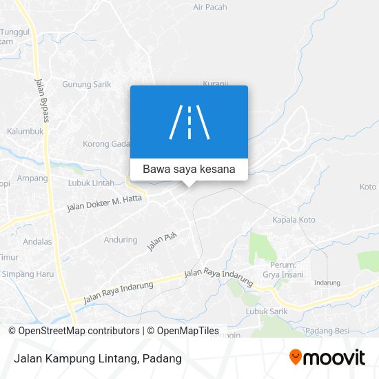 Peta Jalan Kampung Lintang