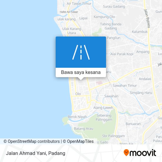 Peta Jalan Ahmad Yani