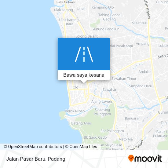 Peta Jalan Pasar Baru