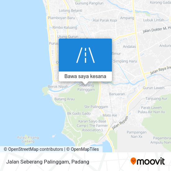Peta Jalan Seberang Palinggam