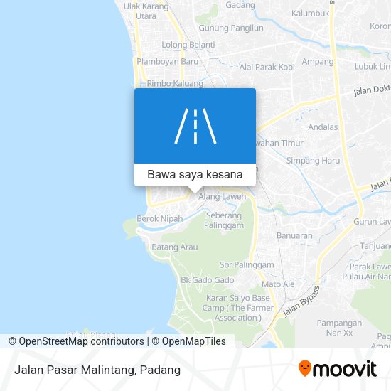 Peta Jalan Pasar Malintang