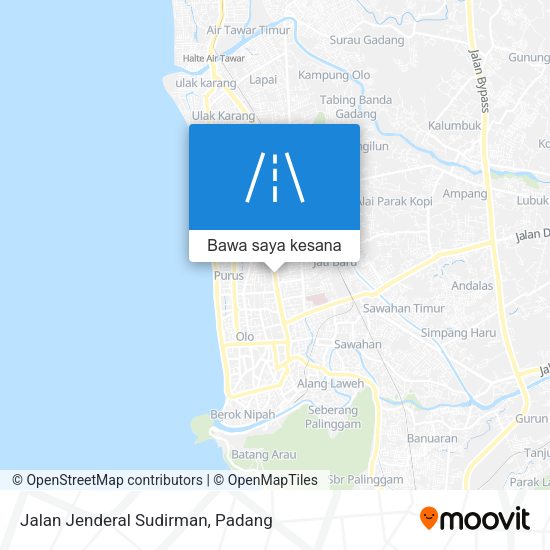 Peta Jalan Jenderal Sudirman