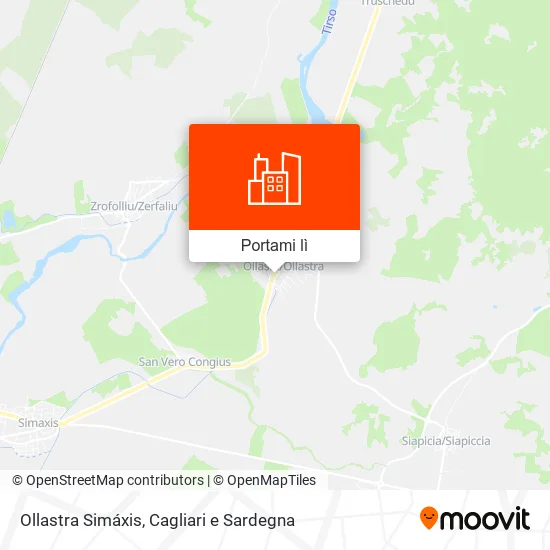 Mappa Ollastra Simáxis