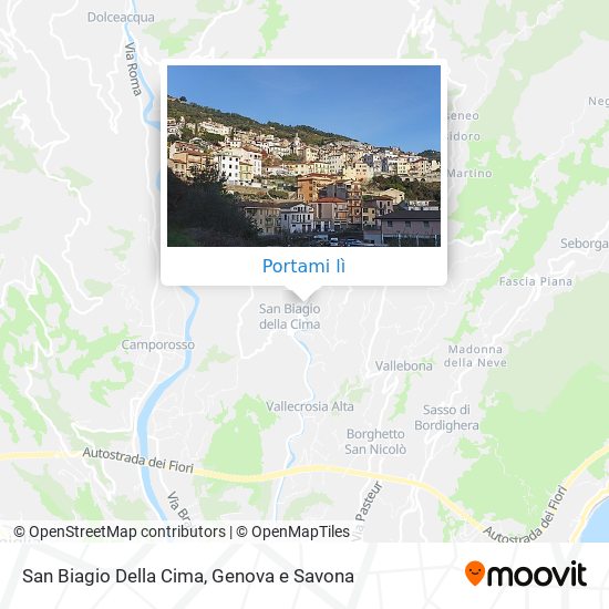 Mappa San Biagio Della Cima
