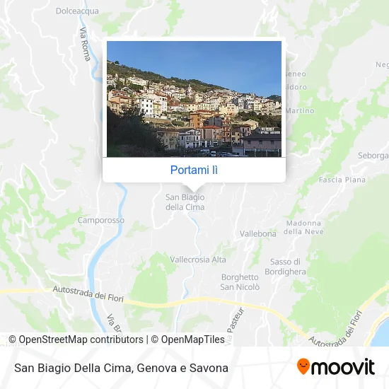 Mappa San Biagio Della Cima