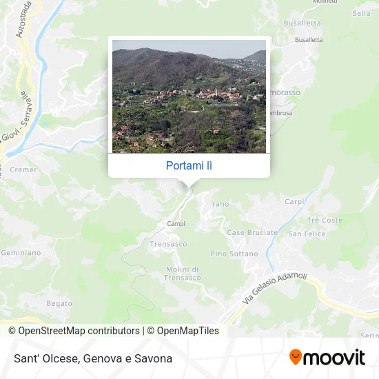 Mappa Sant' Olcese