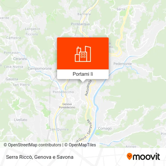 Mappa Serra Riccò