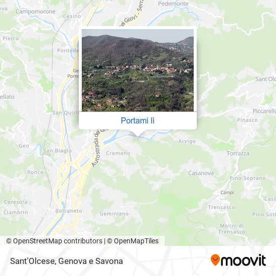 Mappa Sant'Olcese