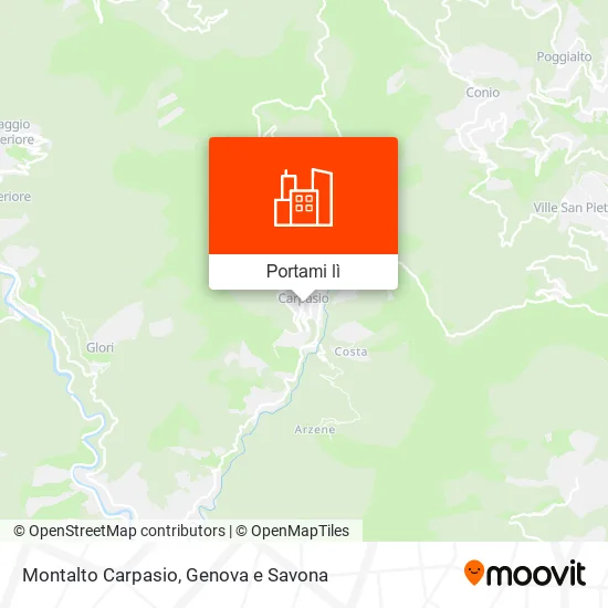 Mappa Montalto Carpasio