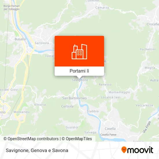 Mappa Savignone