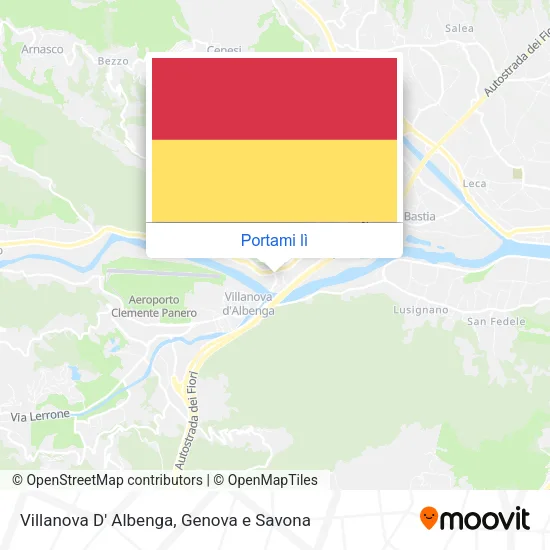 Mappa Villanova D' Albenga
