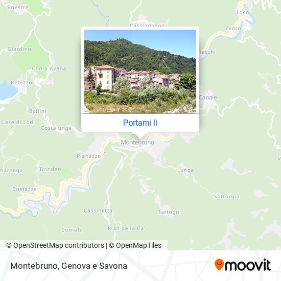 Mappa Montebruno